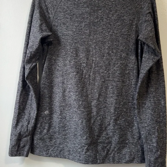 Lululemon Make a Move Cowl Neck Long Sleeve Charcoal Gray Women's Sweater Sz 6 - Picture 7 of 8